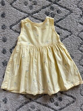 Butter yellow vintage Gap floral dress